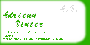 adrienn vinter business card